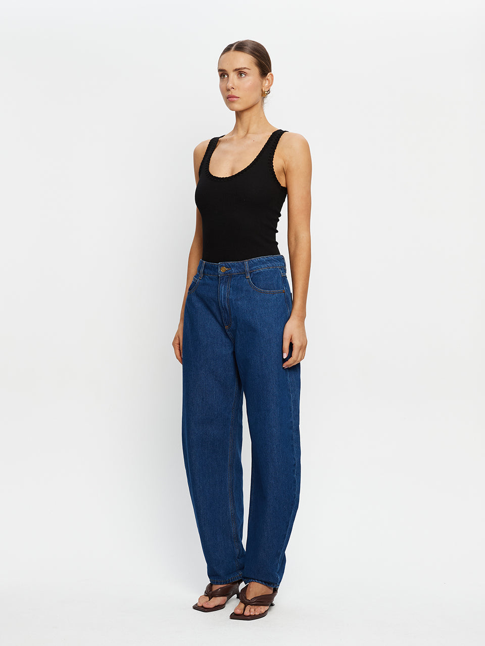 Tallulah Scoop Tank - Black