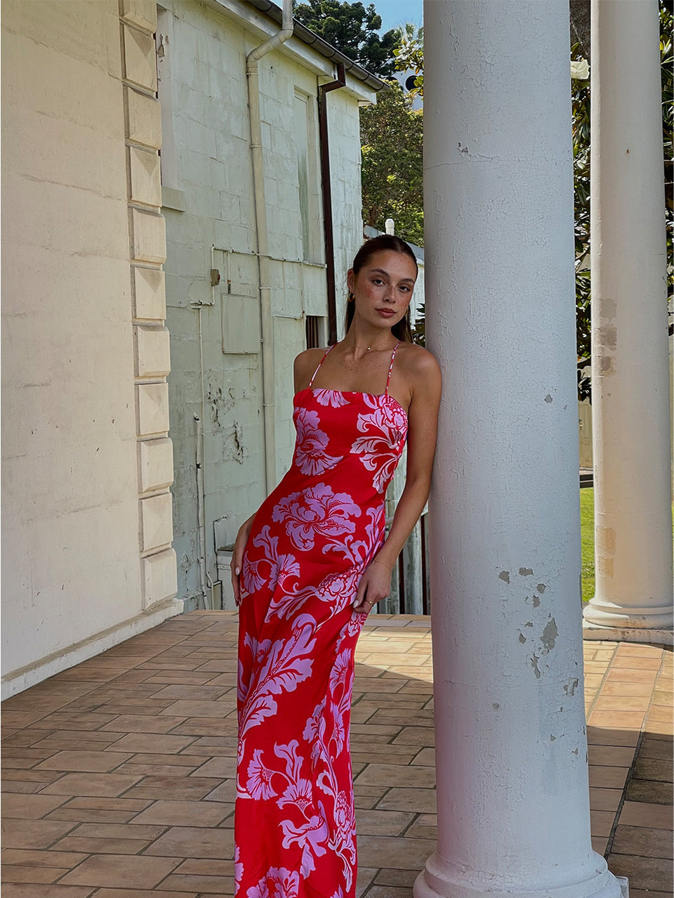 kivari olina maxi dress Kivari Olina One-Shoulder Linen Maxi Dress In Multicolor - 47% Off