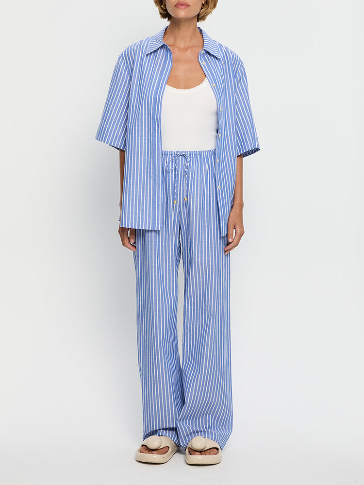 Elara Pant - Ocean Stripe