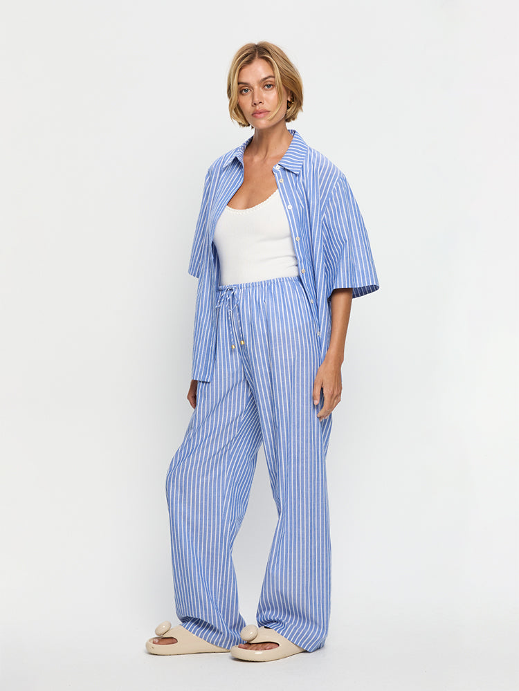 Elara Pant - Ocean Stripe