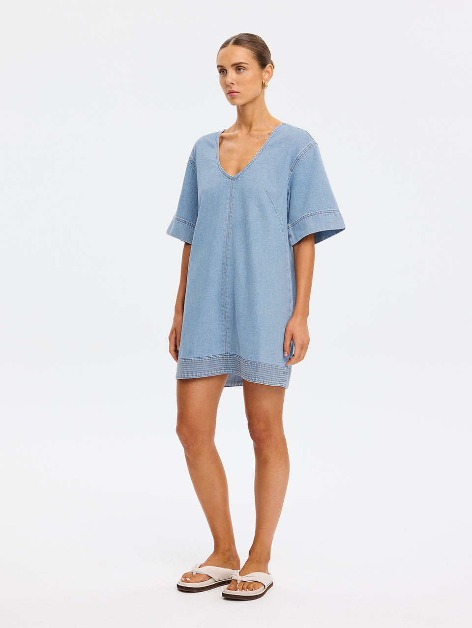 kivari denim dress Nova Midi Dress