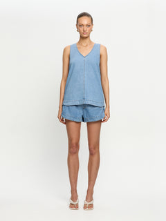 Emilie Denim Top
