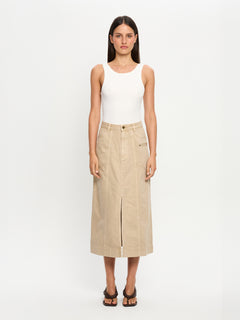 Evie Denim Midi Skirt