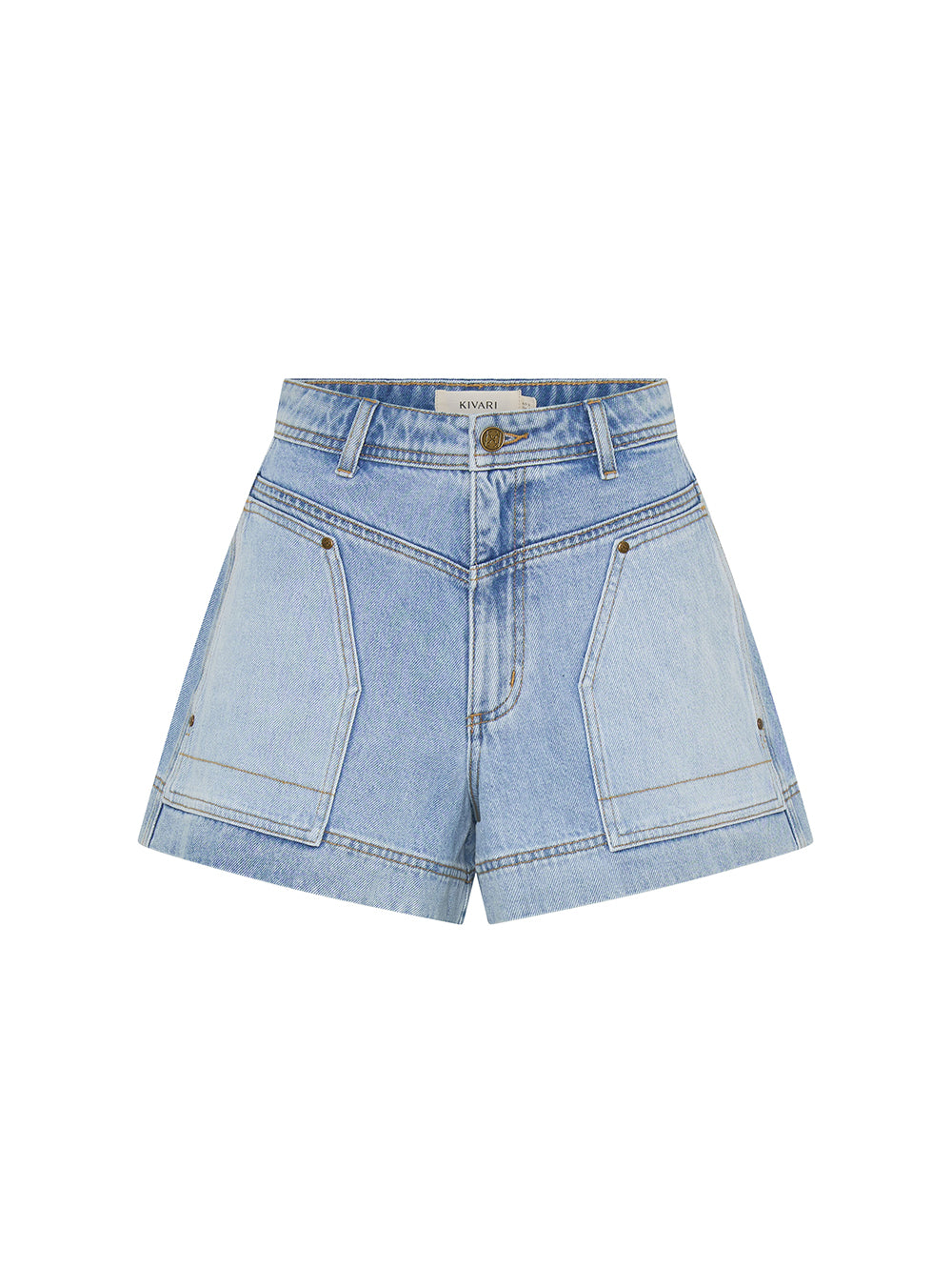Florence Denim Short | Two Toned Denim | KIVARI – KIVARI International