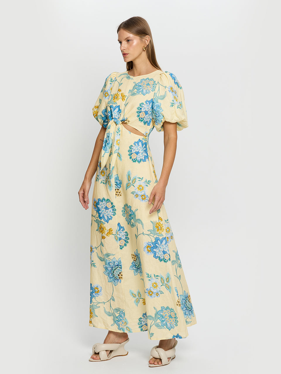 kivari giselle mini dress Giselle Blouson Sleeve Mini Dress