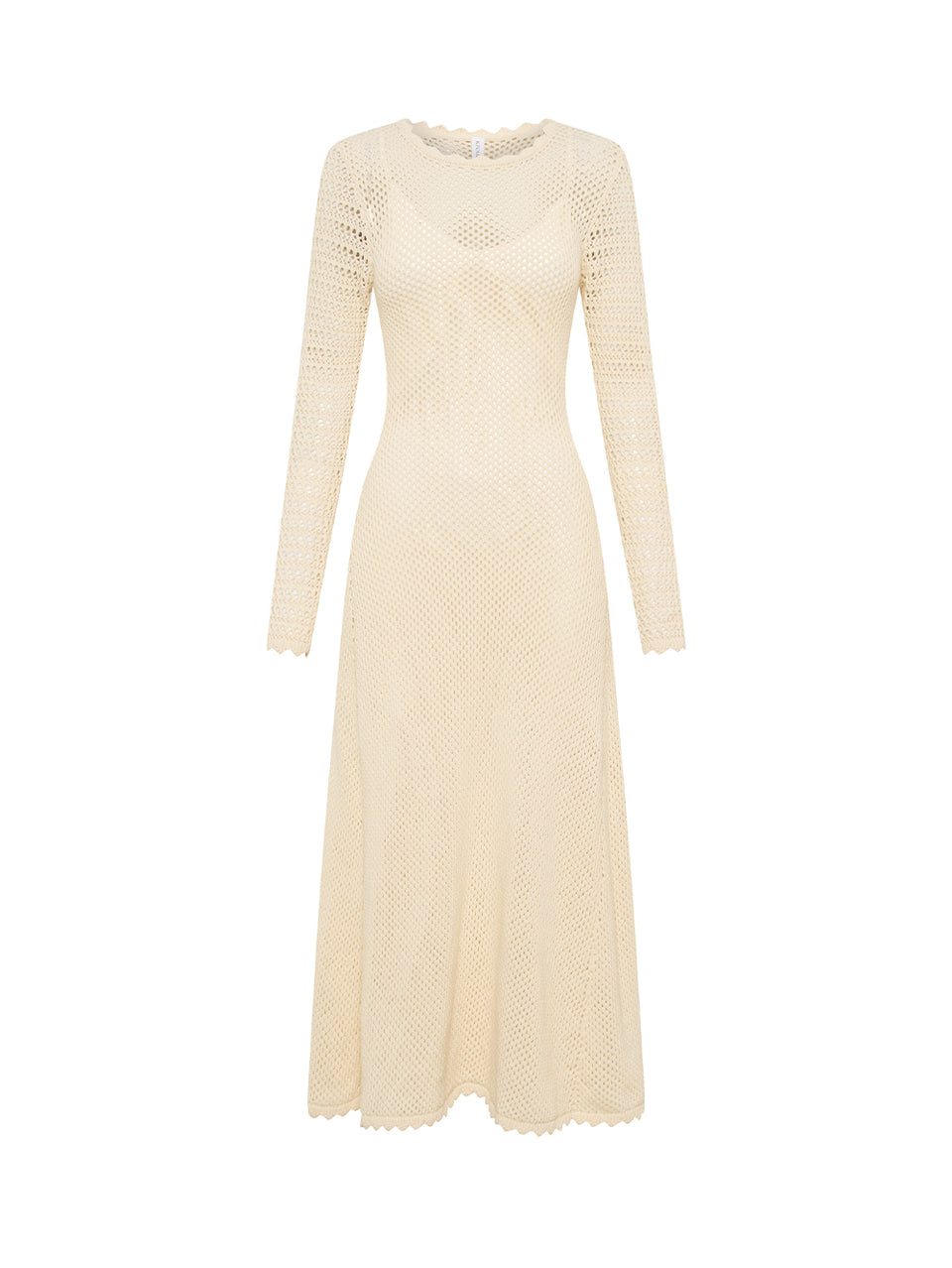 Ingrid Knit Midi Dress - Cream | KIVARI International Ingrid Knit Midi Dress - Cream | KIVARI International