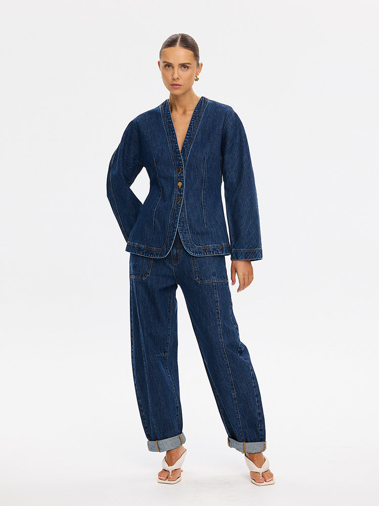 Jessica Denim Barrel Jacket