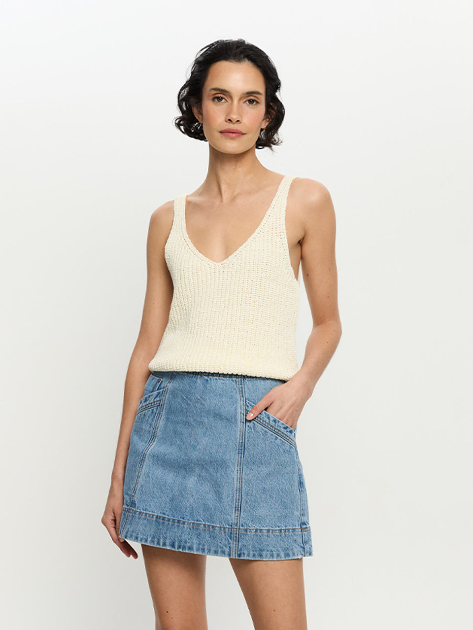 Lana Knit Cami - Ivory