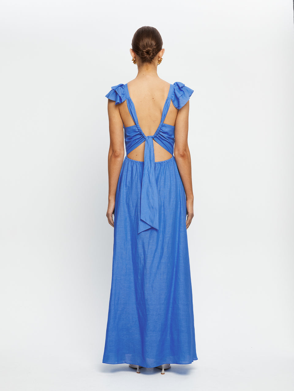 kyla maxi dress Floral Crochet weather events Meshki Floral Crochet Maxi Dress