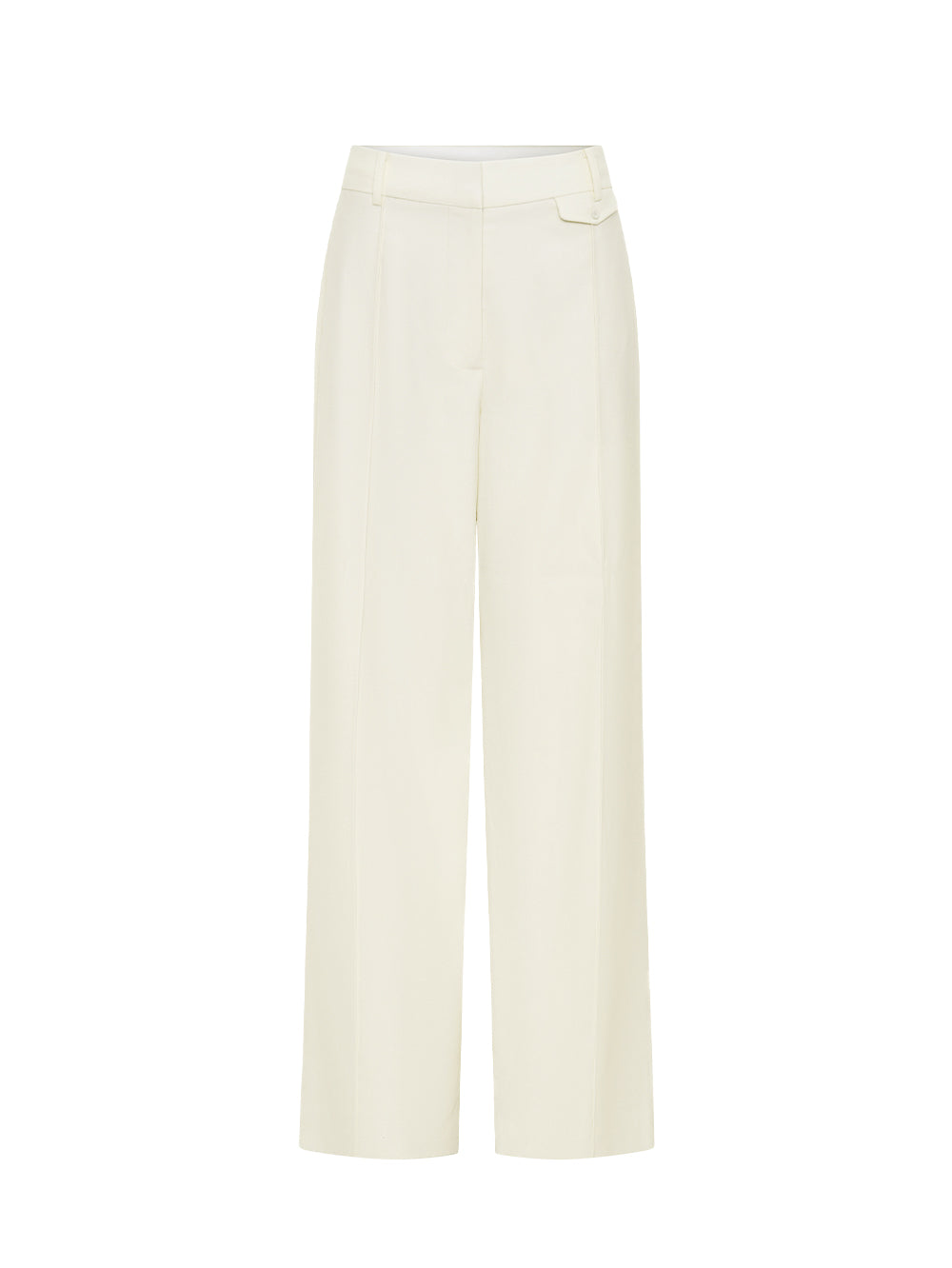 White pants on a white background