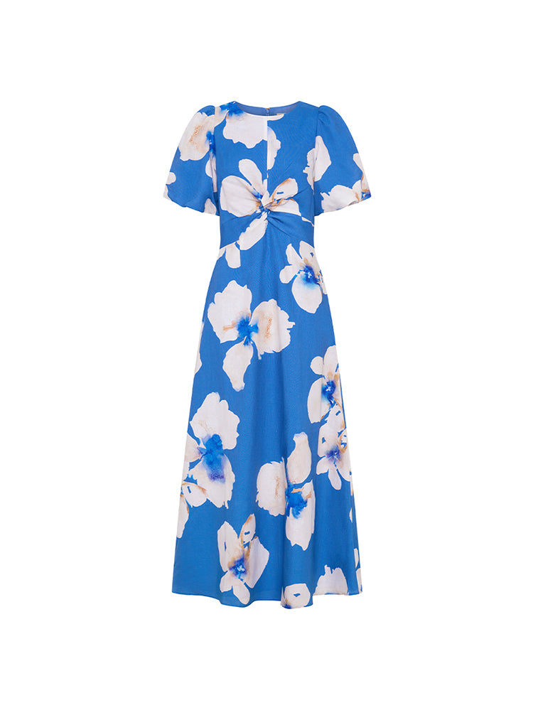 LD06BLU_Rowena Maxi Dress_Blue_GHOST