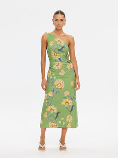 Eve One Shoulder Midi Dress