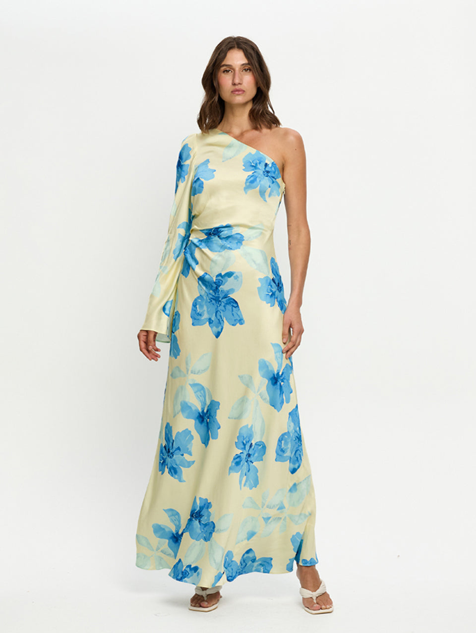 Sophie One Sleeve Maxi Dress | Floral Maxi Dress | KIVARI KIVARI International Sophie One Sleeve Maxi Dress | Floral Maxi Dress | KIVARI KIVARI International