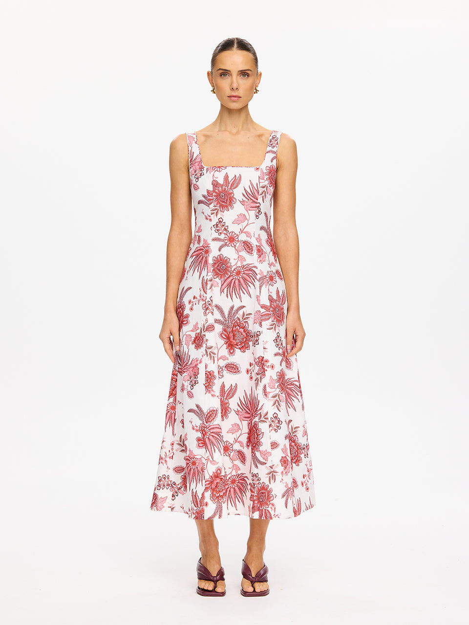 knee length dresses for ladies Bailey Midi Dress – SEROYA main image 1