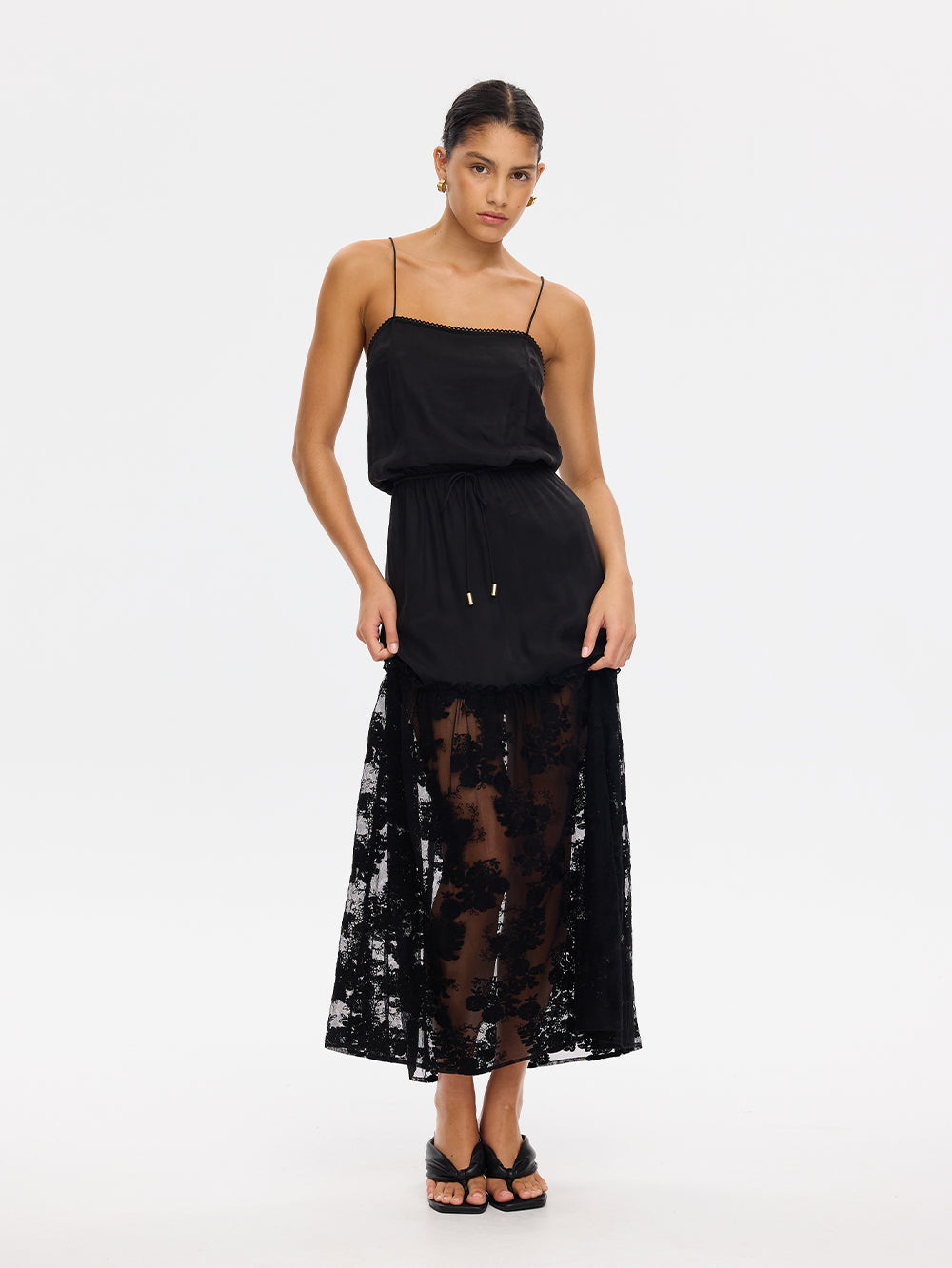 Blair Lace Maxi Dress - Black | Black Lace Maxi Dress – KIVARI
