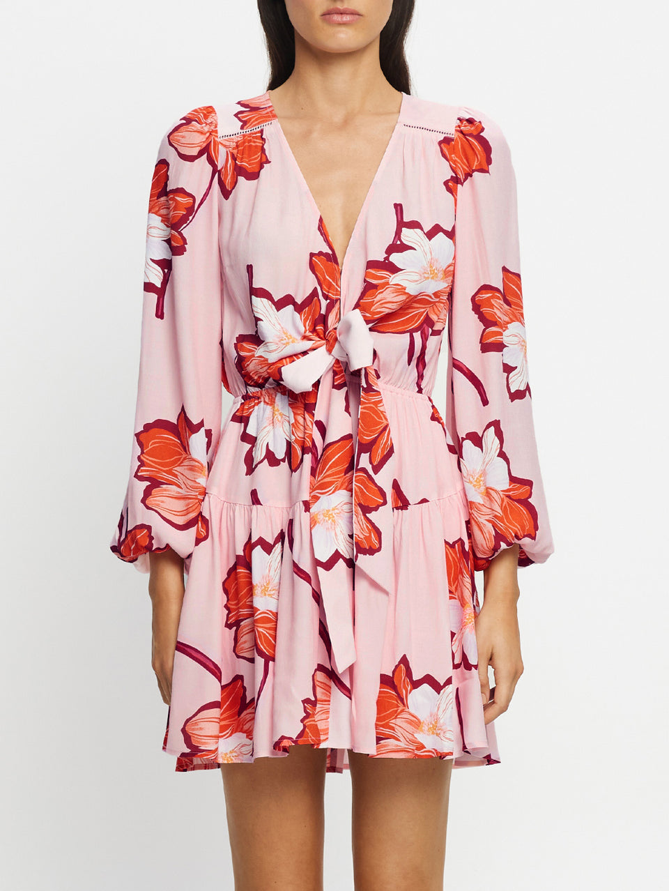 Lani Tie Front Mini Dress