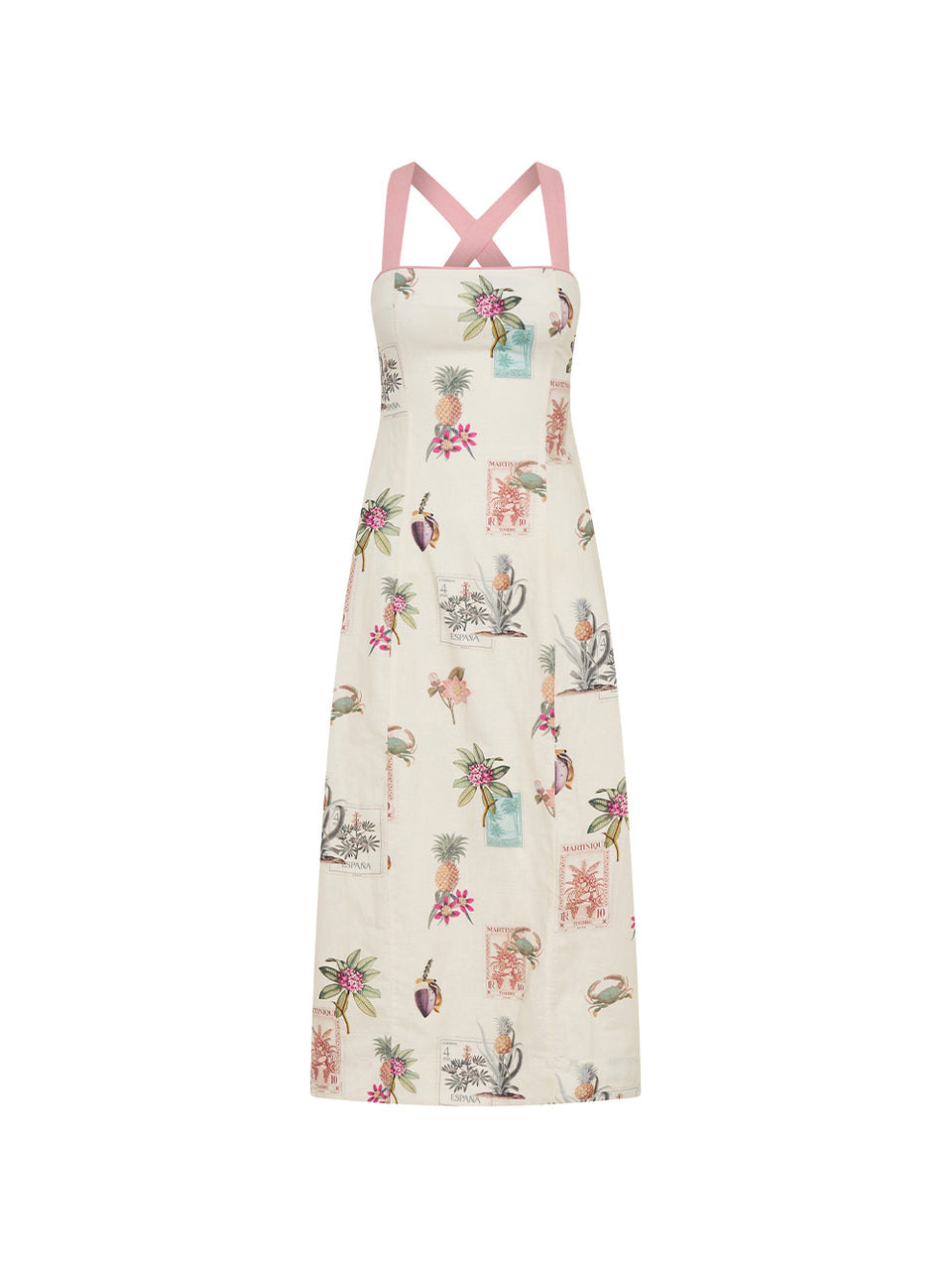 Lyra Tie Back Midi Dress KIVARI International Lyra Tie Back Midi Dress KIVARI International