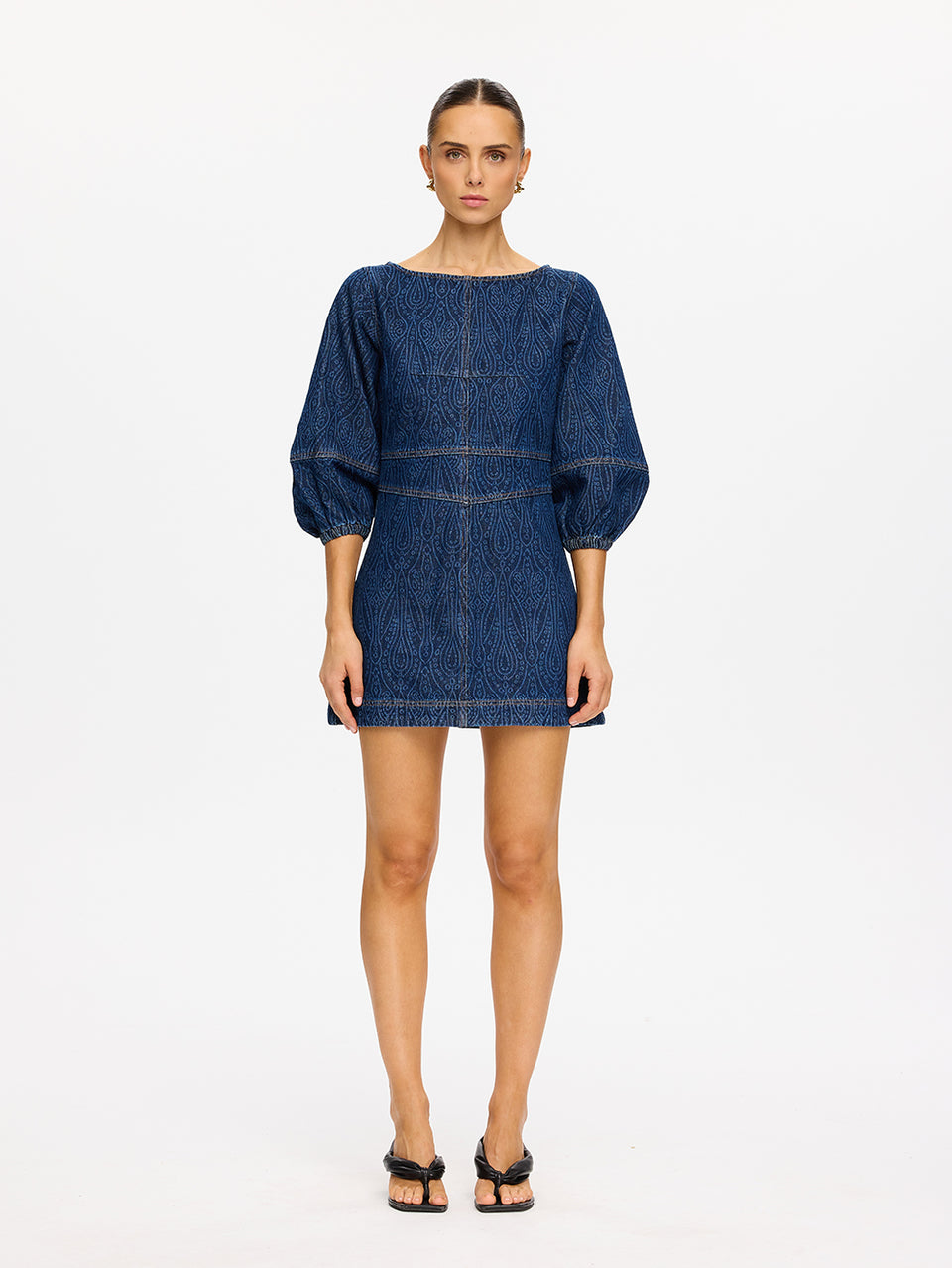 denim.mini dress Nixie Denim Mini Dress – KIVARI International