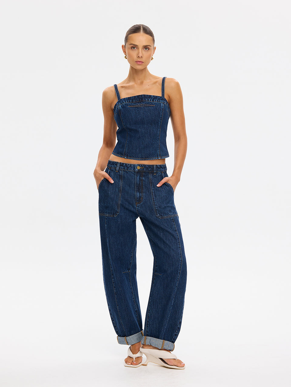 Nixie Denim Top