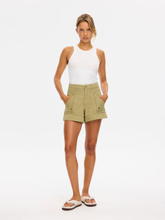 Celene Denim Short - Olive