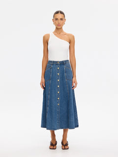 Rita Denim Midi Skirt
