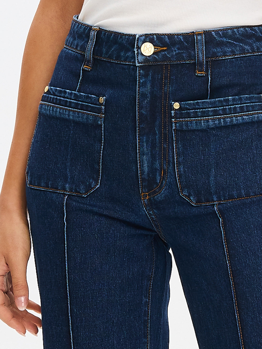 Hanna Jean - Ink | Blue High Rise Wide Leg Denim Jeans – KIVARI