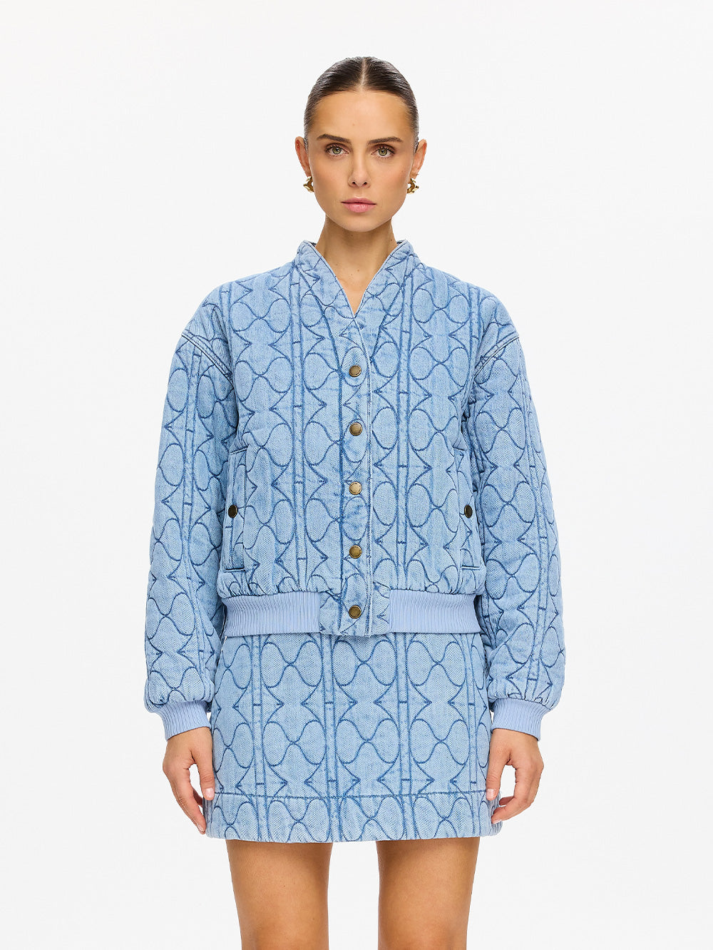 Joey Denim Jacket - Pale Stone | Blue Denim Jacket – KIVARI International