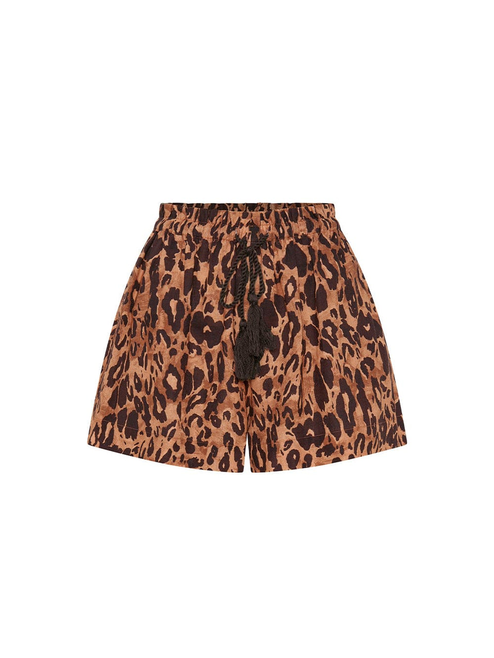Madison Short KIVARI | Orange and brown leopard short