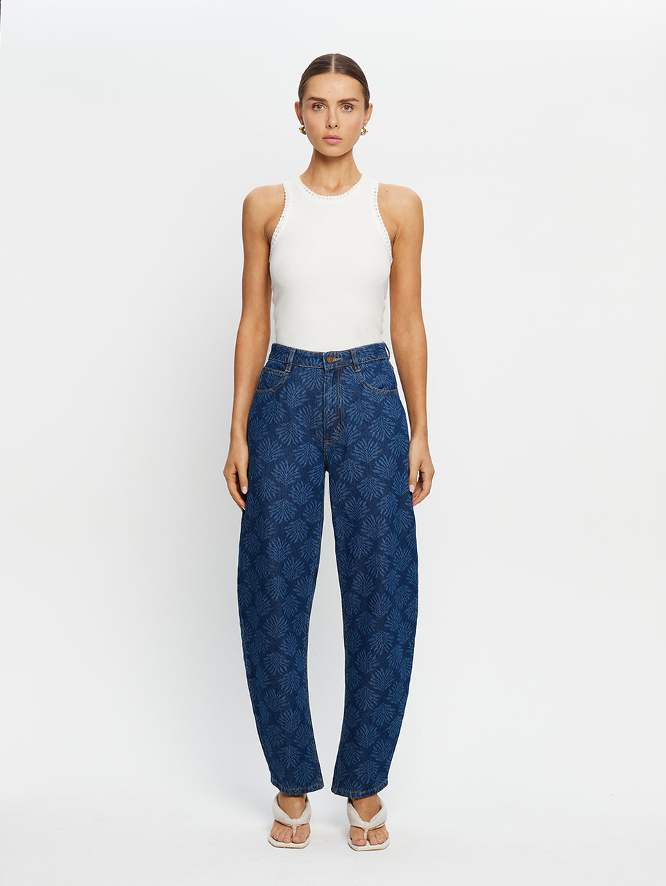 Marla Denim Barrel Leg Jean