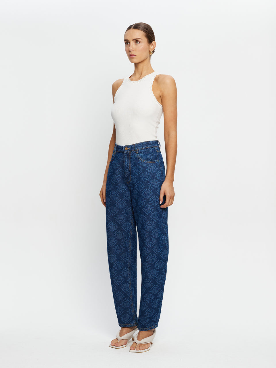 Marla Denim Barrel Leg Jean