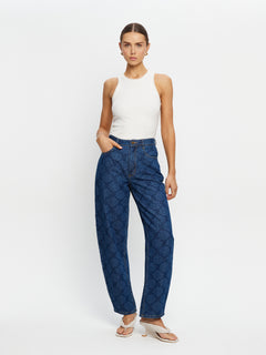 Marla Denim Barrel Leg Jean
