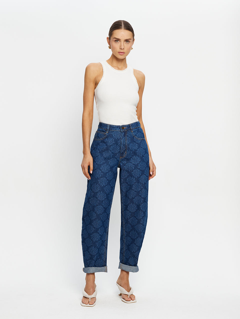 Marla Denim Barrel Leg Jean