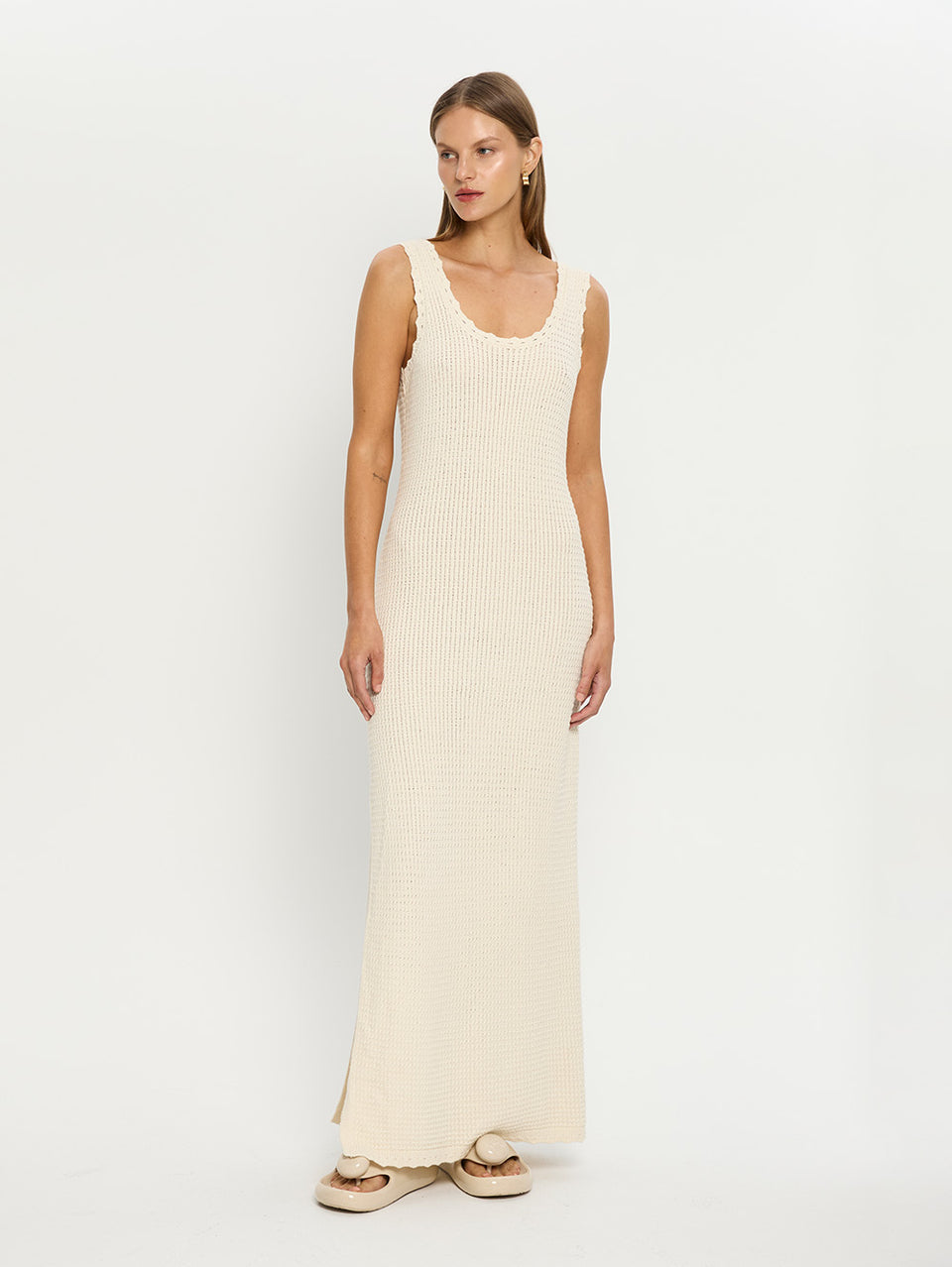 Martina Maxi Knit Dress - Cream