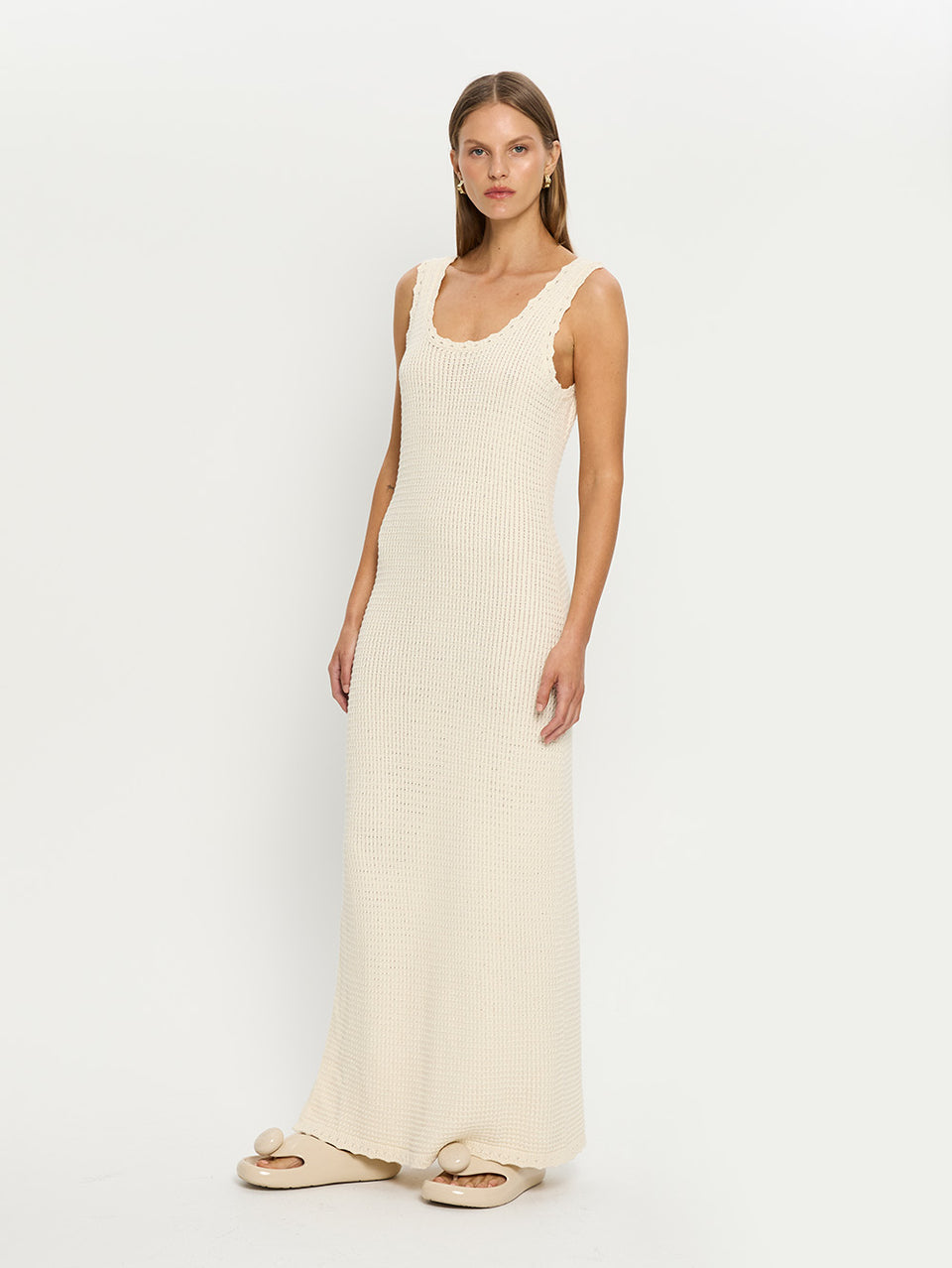 Martina Maxi Knit Dress - Cream