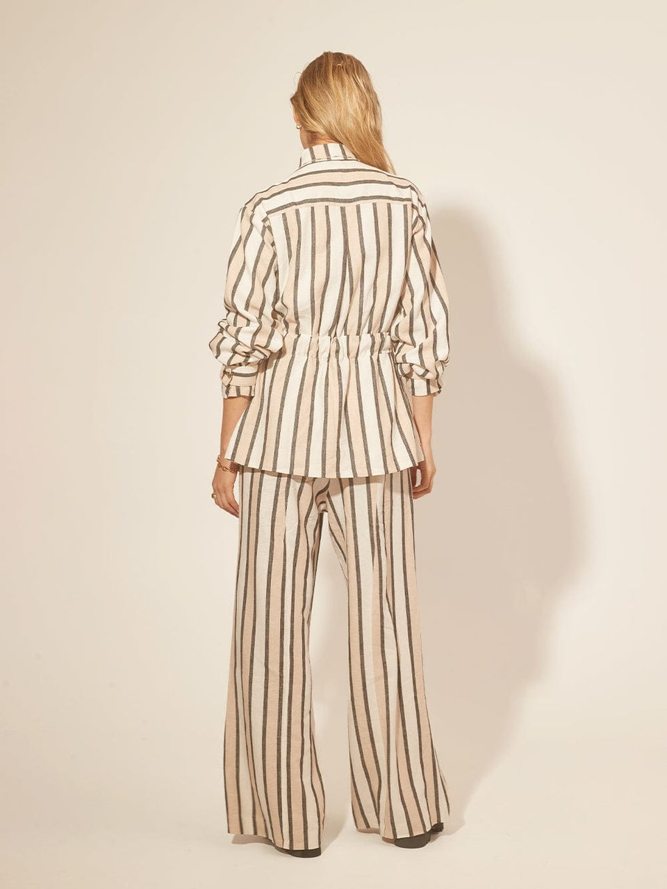 Oaklee Jacket KIVARI | Model wears stripe jacket back view