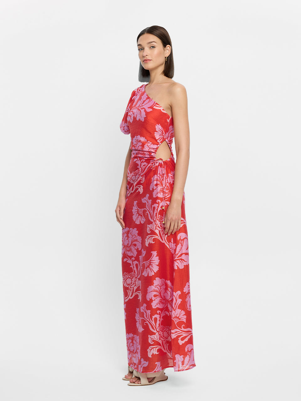 Olina One Shoulder Maxi Dress | KIVARI International Olina One Shoulder Maxi Dress | KIVARI International