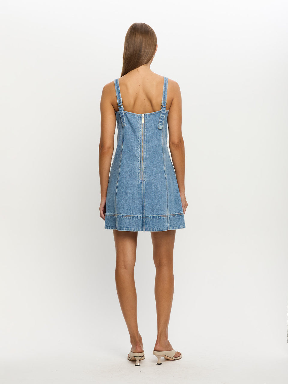 Oriana Denim Mini Dress - Stone Wash | Blue Denim Mini Dress | KIVARI KIVARI International Oriana Denim Mini Dress - Stone Wash | Blue Denim Mini Dress | KIVARI KIVARI International