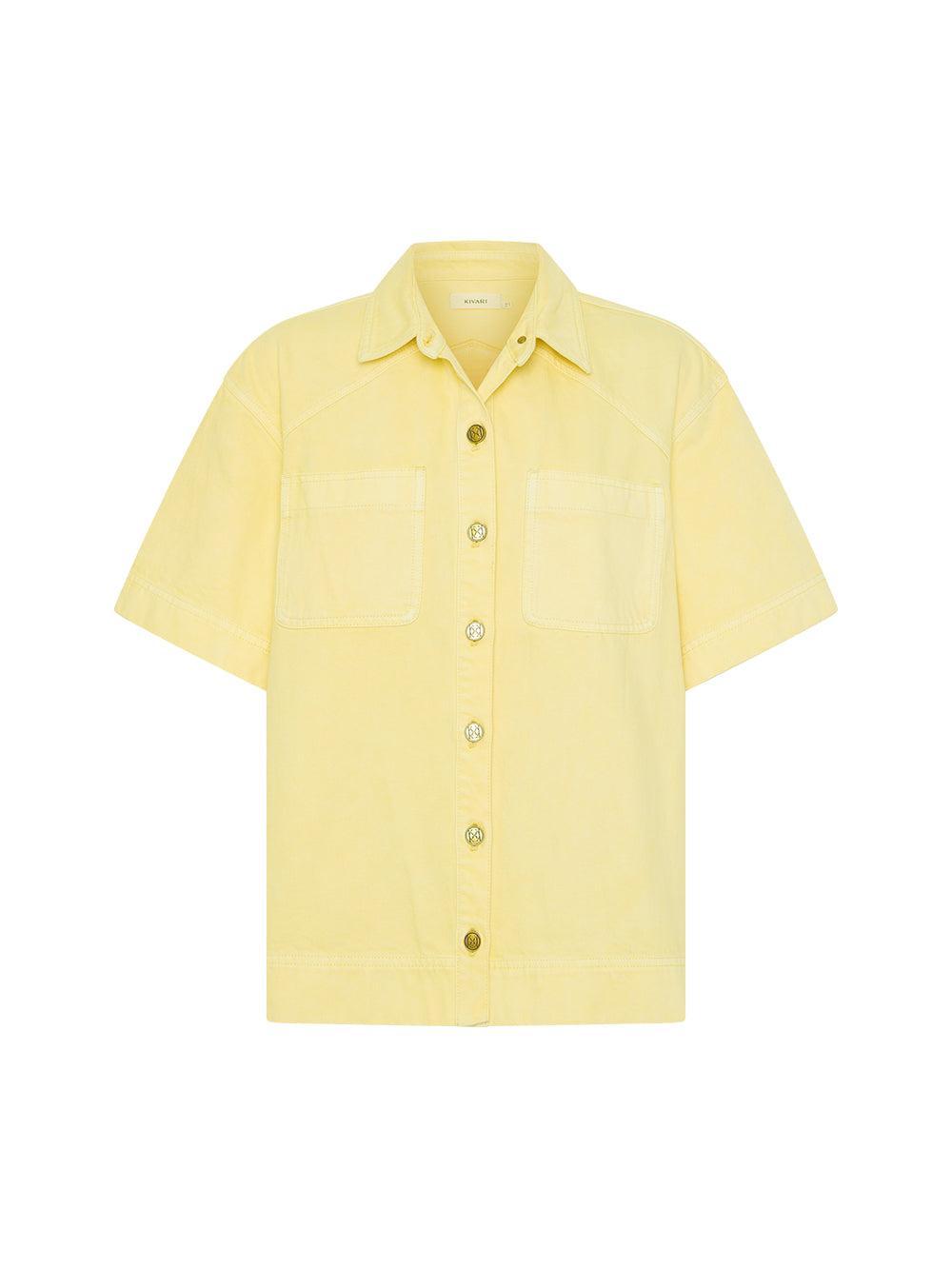 Paloma Shirt Butter | Yellow denim shirt