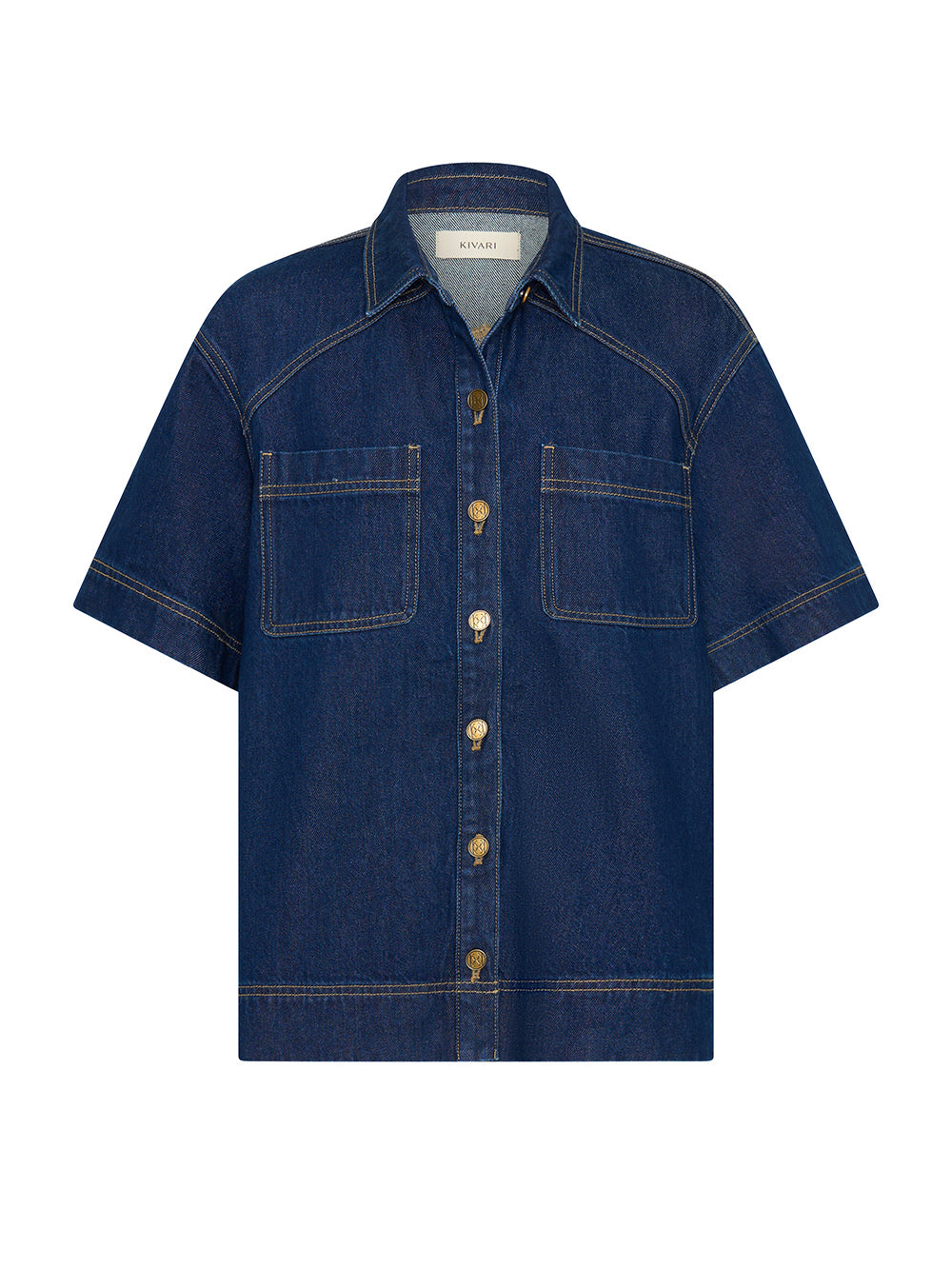 Paloma Denim Shirt - Dark Indigo