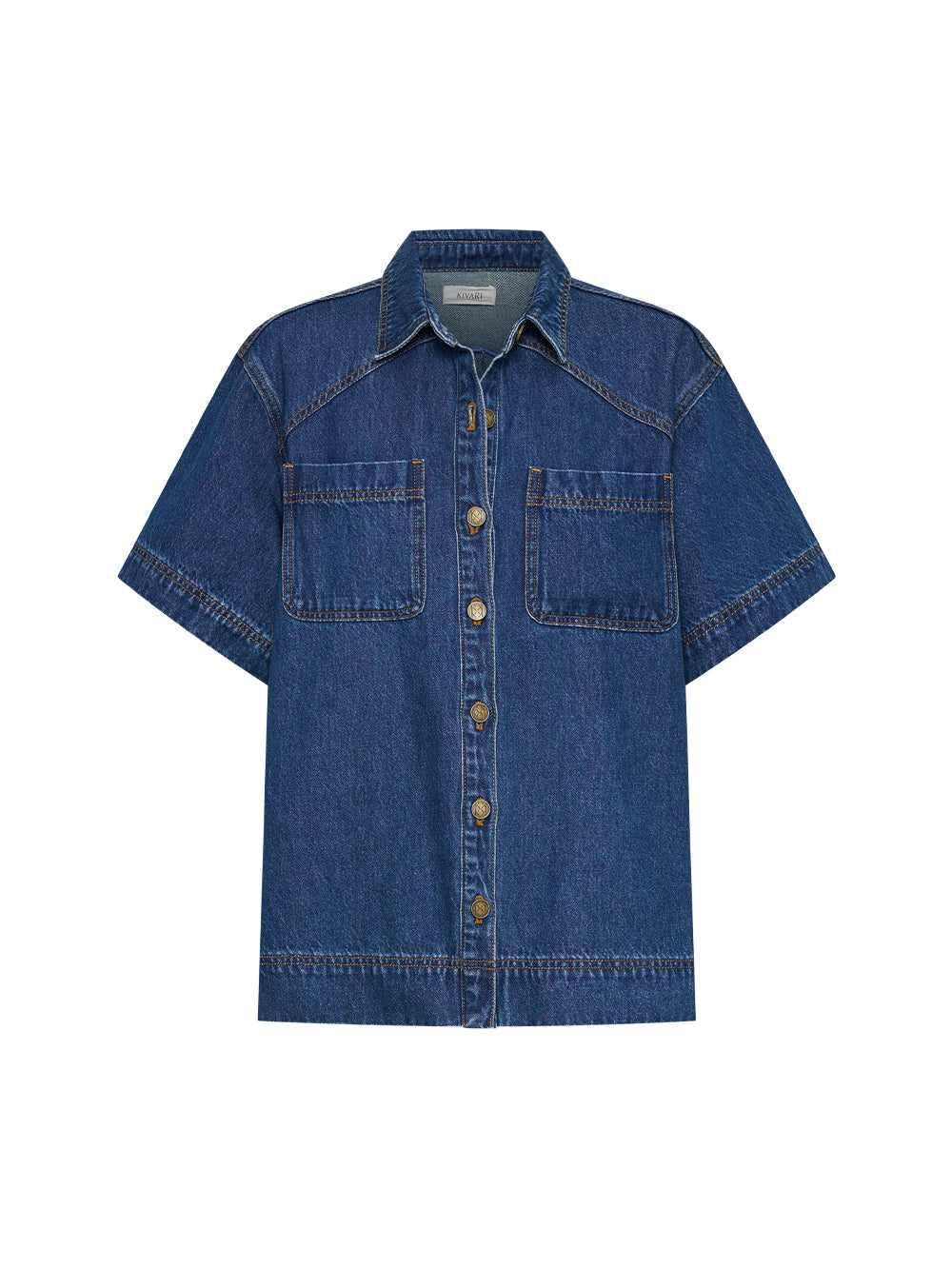 Paloma Shirt KIVARI | Indigo Blue Denim Shirt