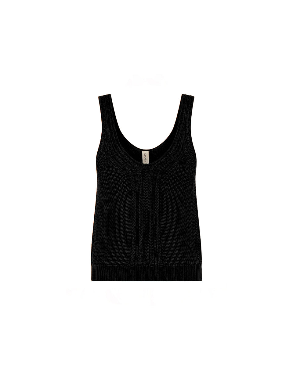 Raven Knit Cami Black KIVARI | Black knit cami top