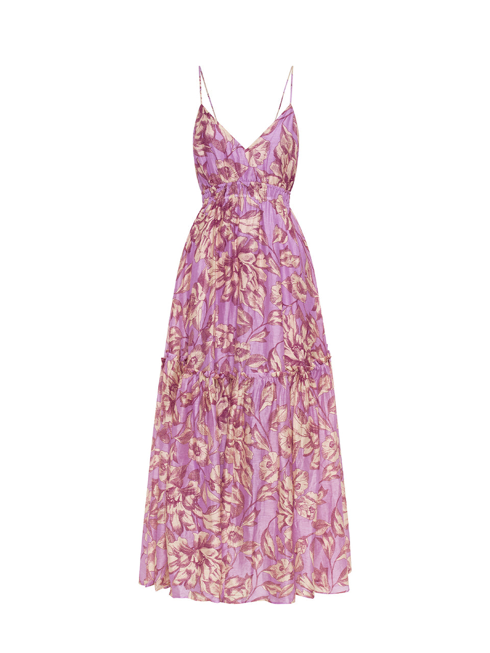 Reyna Maxi Dress KIVARI | Purple floral maxi dress