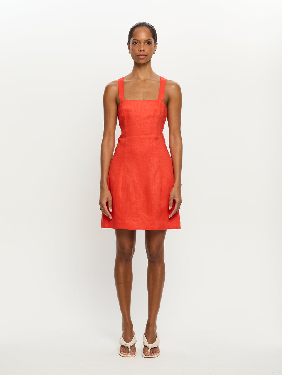 tied back mini dress Nala Tie Back Mini Dress