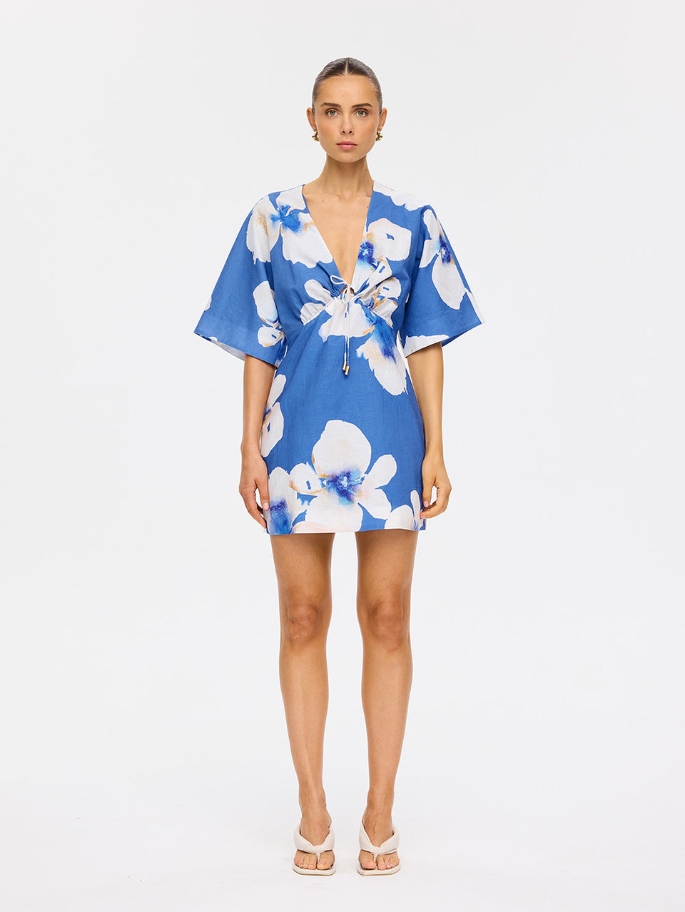 SD350BLU_Rowena Mini Dress_Blue_1