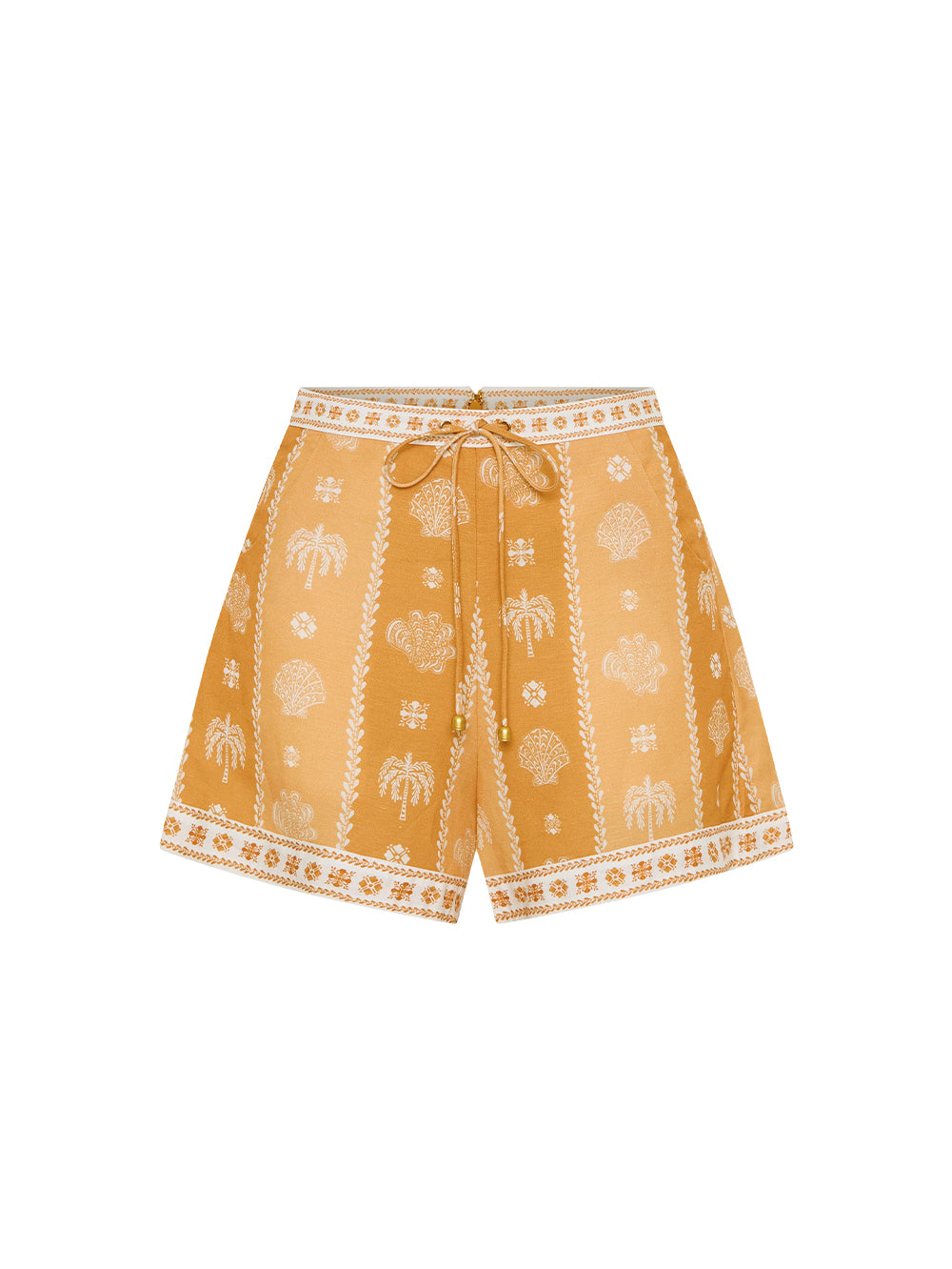 Sienna Short KIVARI | Orange print short