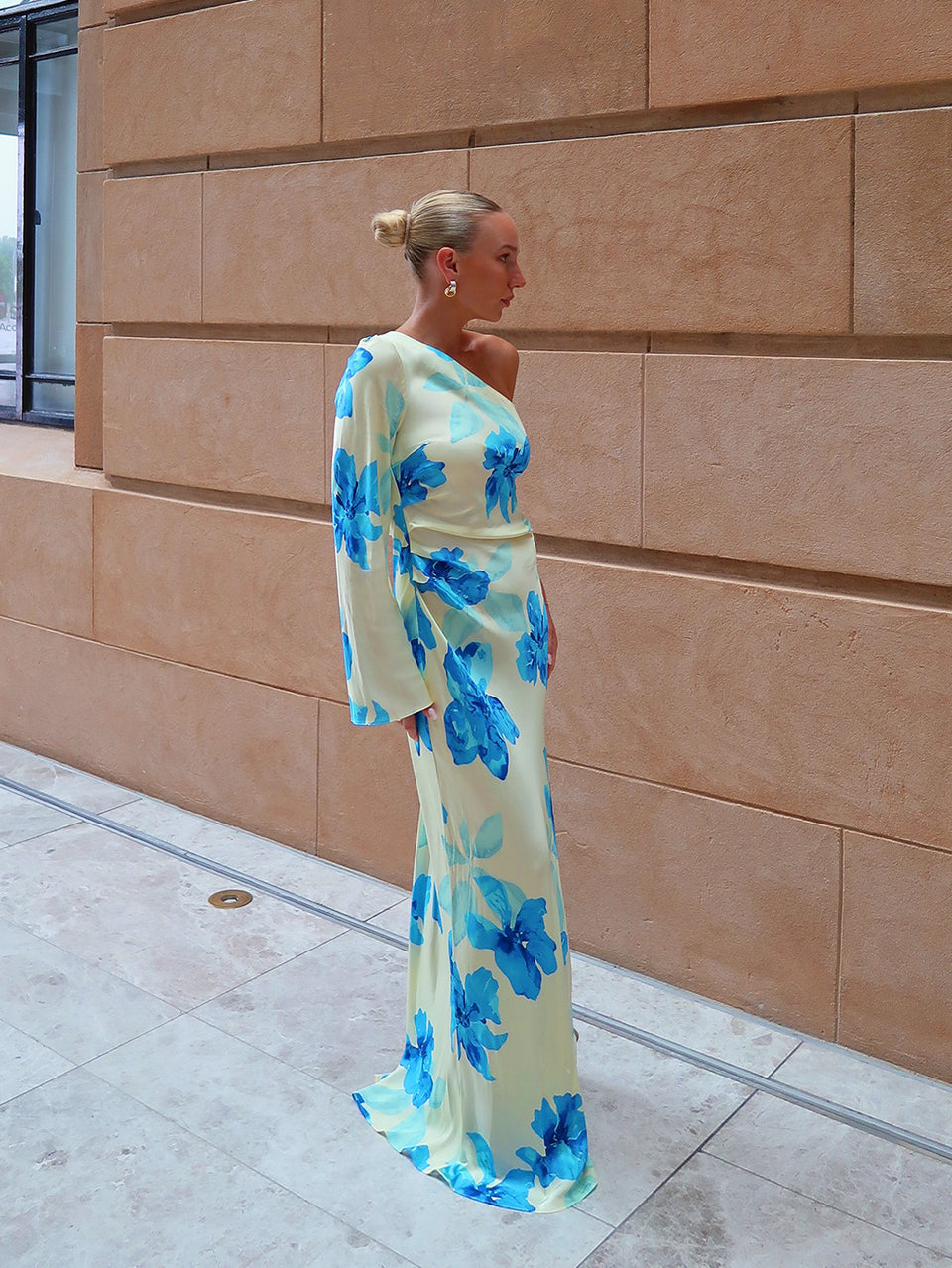 Sophie One Sleeve Maxi dress