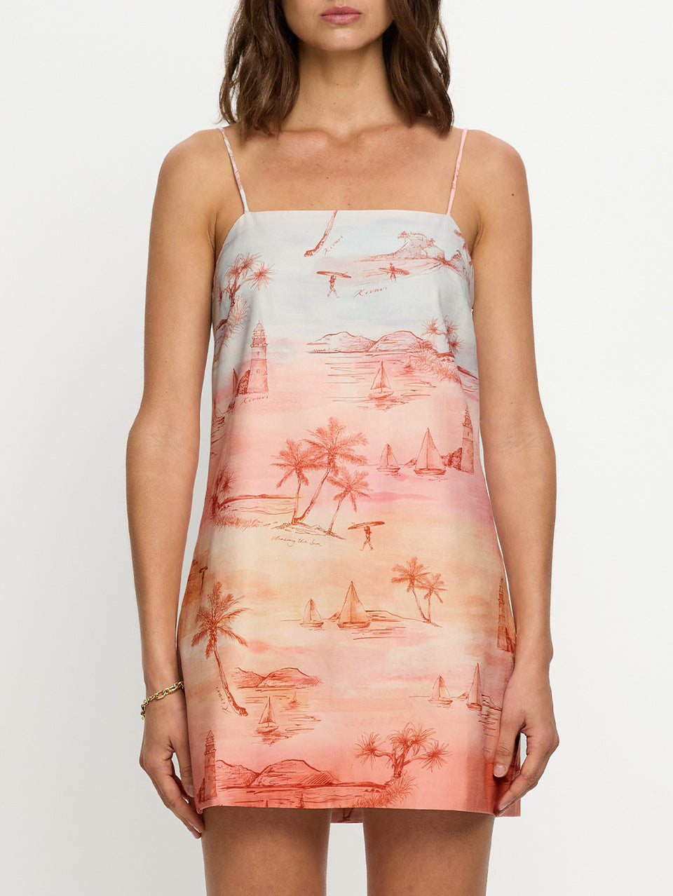 Sunset Mini Dress | Ombre Sunset Coastal Dress Sunset Mini Dress | Ombre Sunset Coastal Dress