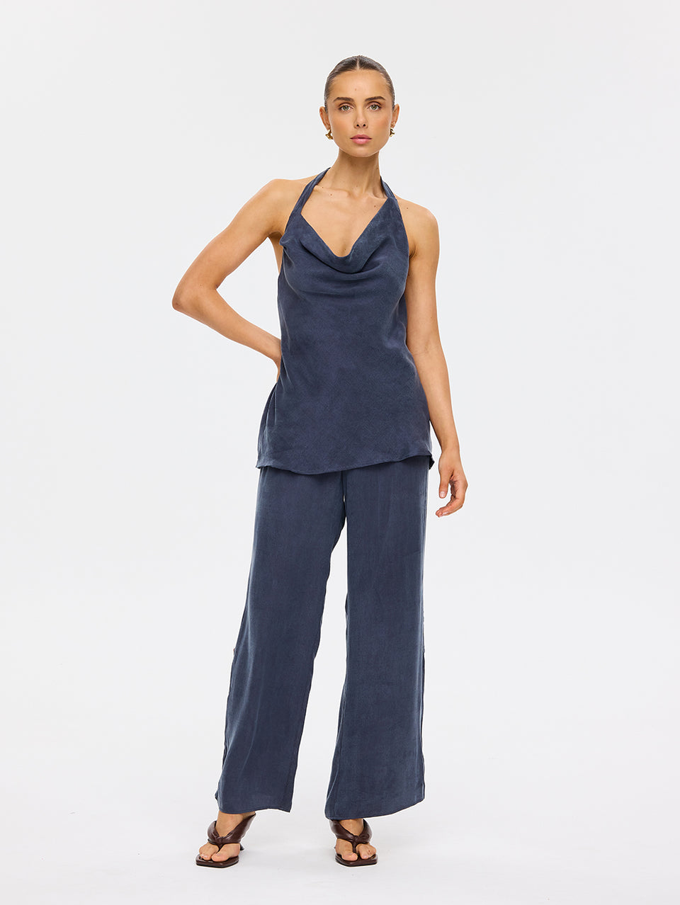 T316PET_Etta Halter Top_Petrol_6