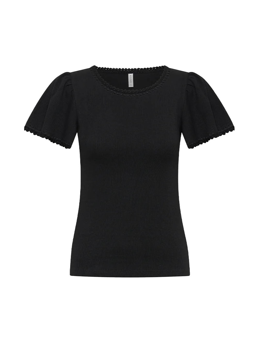 Tallulah Tee Black KIVARI | Black tee 