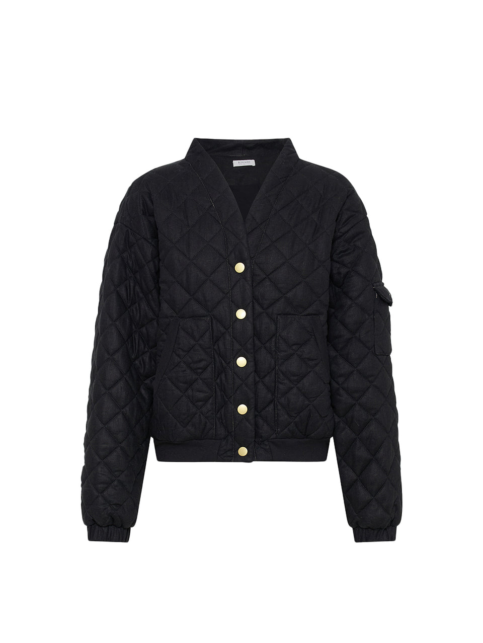 Vida Jacket Black KIVARI | Black bomber jacket